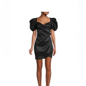 Likely Black Pia Puff Sleeve Dress